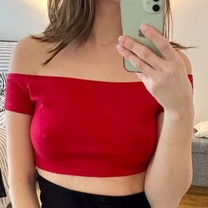 Mini Crop Top Off the Shoulder